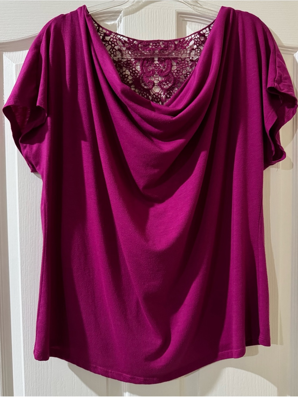 Karen Brooks Scoop Neck Lace Top